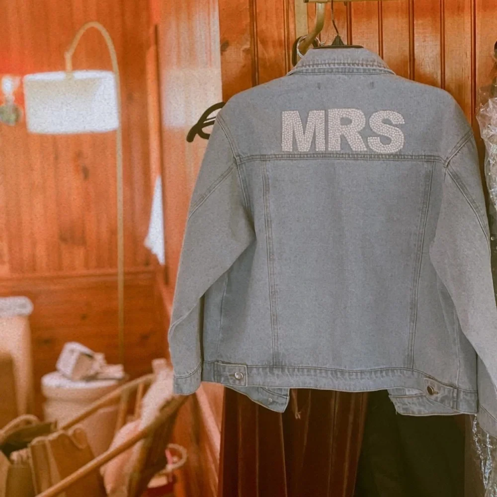 Untamed Petals Embellished MRS Jean Jacket - Picture 5 of 5